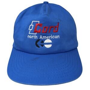 Cord North American Snapback 5 Panel Cap Blue One Size Adjustable Four Seasons